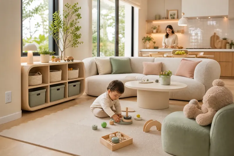 صورة توضيحية لمقال تصميم المنزل الآمن للأطفال ودليل المنتجات: حماية كل غرفة من السلالم إلى الشرفات