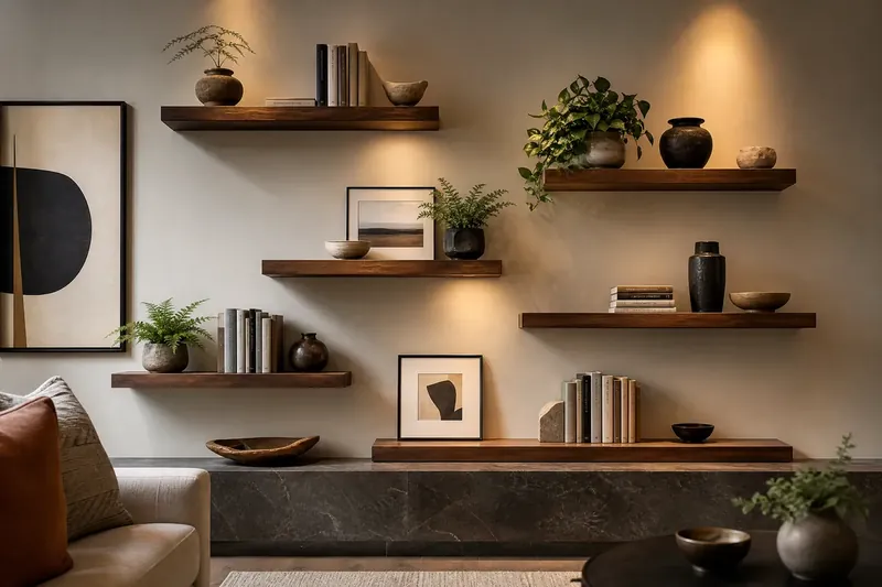 صورة توضيحية لمقال تصميم رفوف الحائط المعمارية: التكوين، تخطيط الأحمال، والأسلوب المعاصر