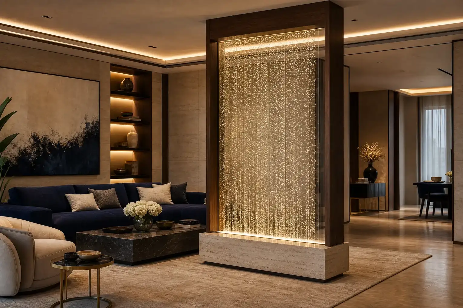 الستائر والجداريات المائية — Homey Decor
