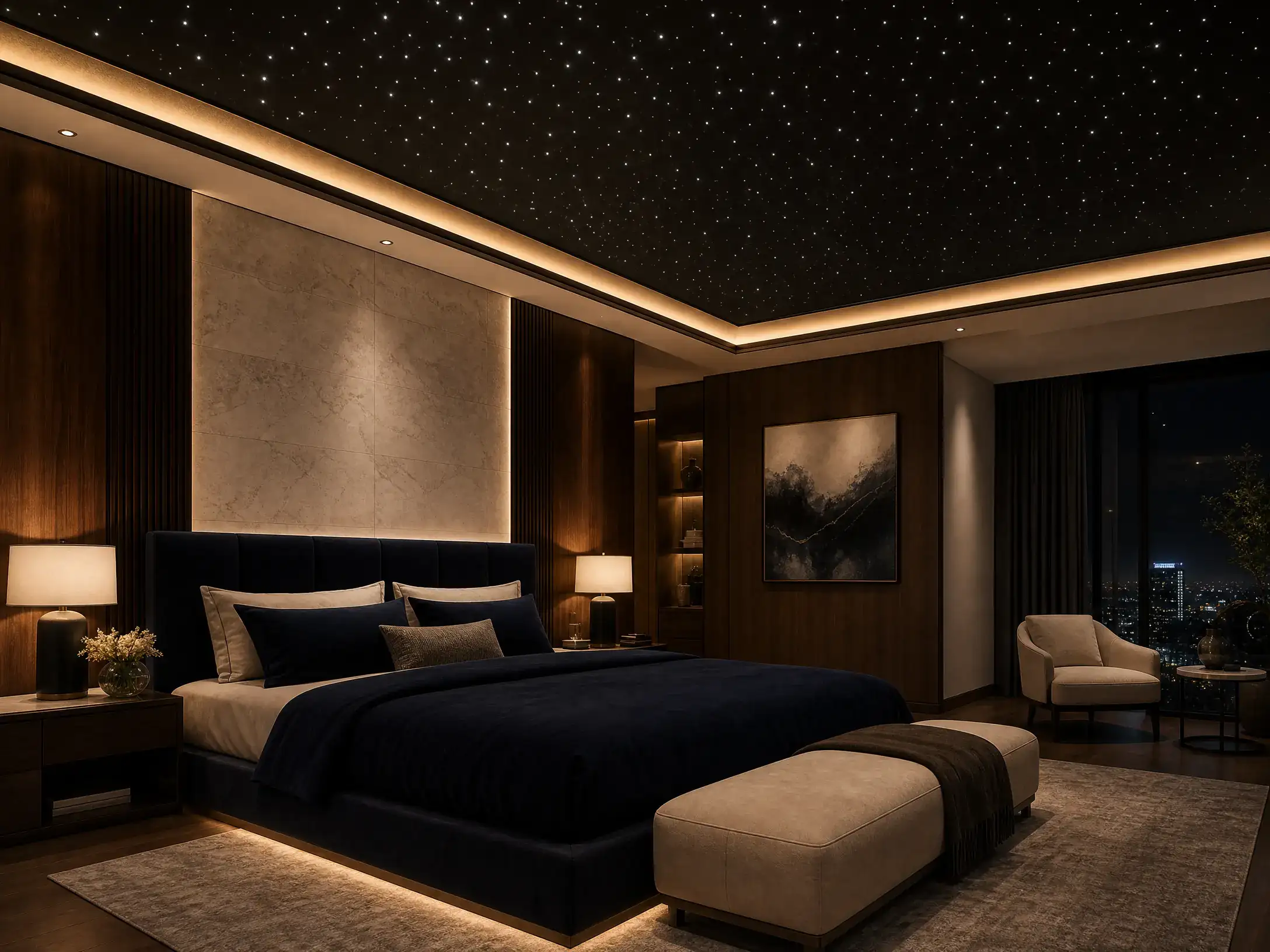 Fiber Optics Stars System Homey Decor