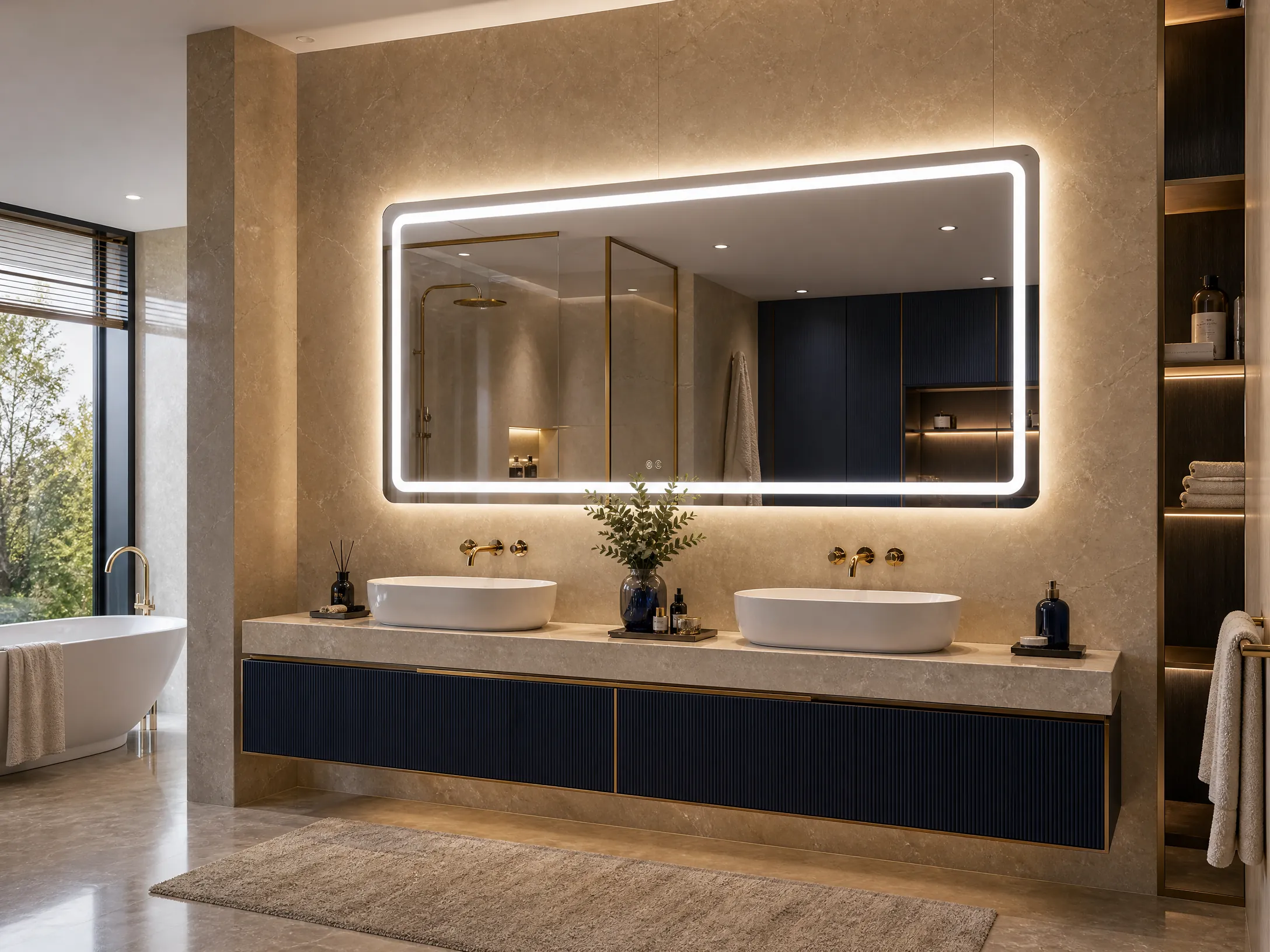 Homey Decor illuminated LED mirror design
