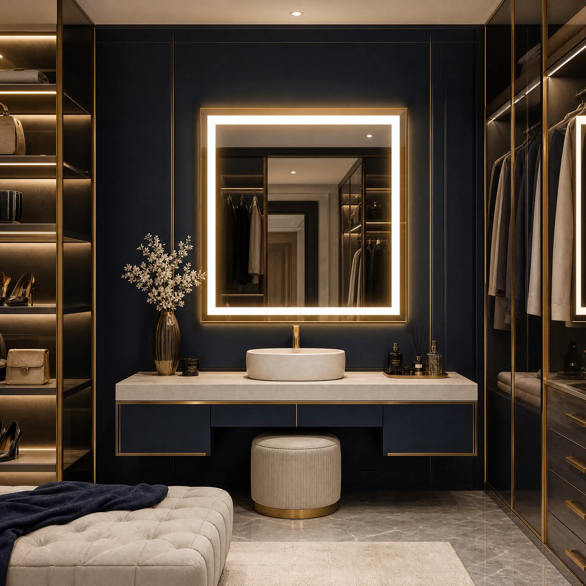 Homey Decor illuminated LED mirror design