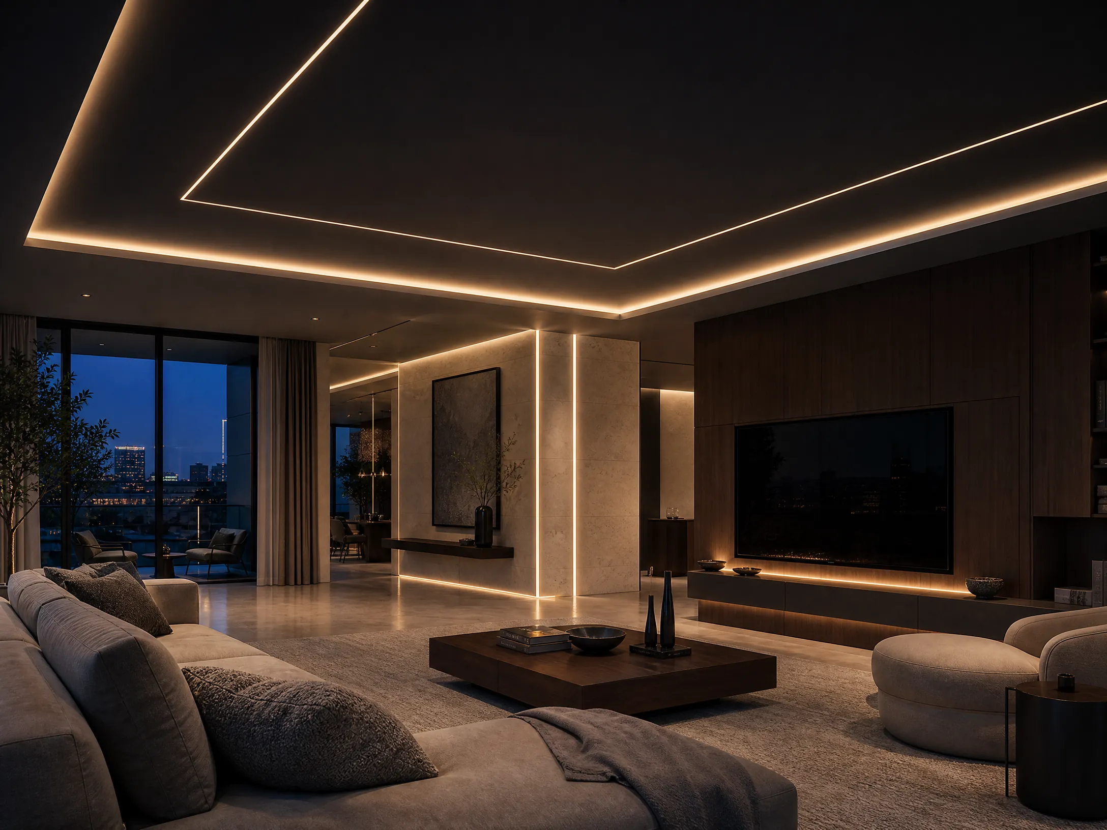 Homey Decor recessed LED Profile lighting application